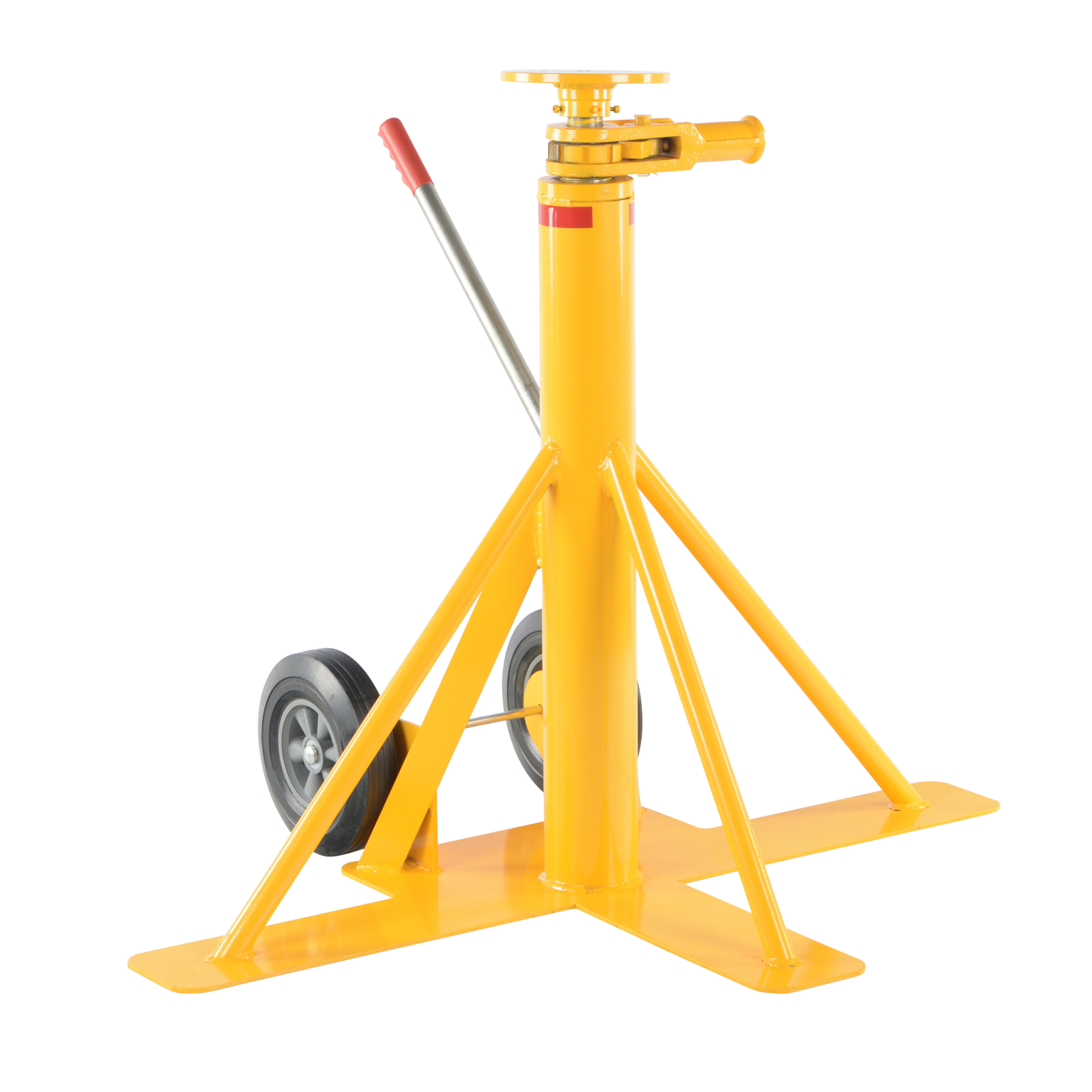 Vestil Big Foot Trailer Stabilizing Jack - 100,000-Lb. Capacity, Steel, Safety Yellow, Model# BFSJ-2748-100